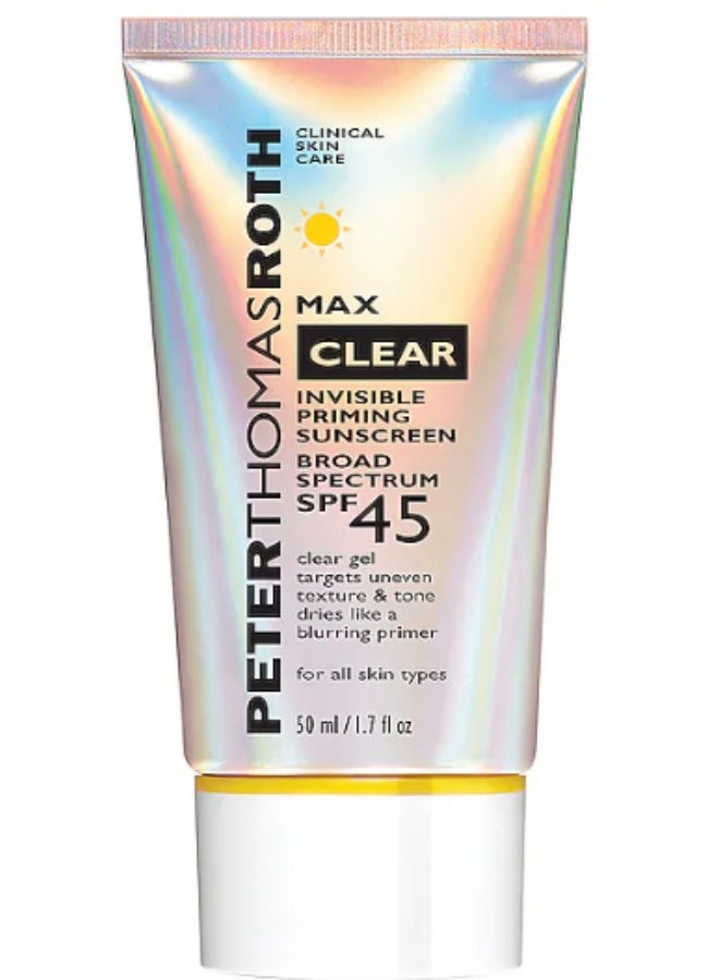 جل ماكس كلير الواقي من أشعة الشمس واسعة الطيف بعامل حماية 45 من الأشعة فوق البنفسجية أ/ب